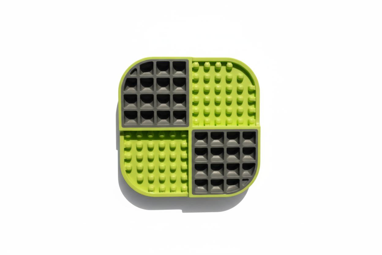 Textured slow feeding bowl for dogs